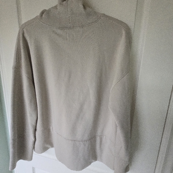 Women's Beige Turtleneck Sweater - Picture 5 of 6